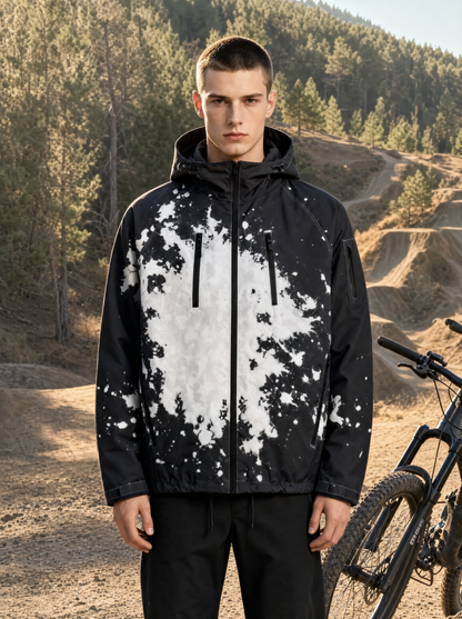 MountainShift jacket in White at a bike park